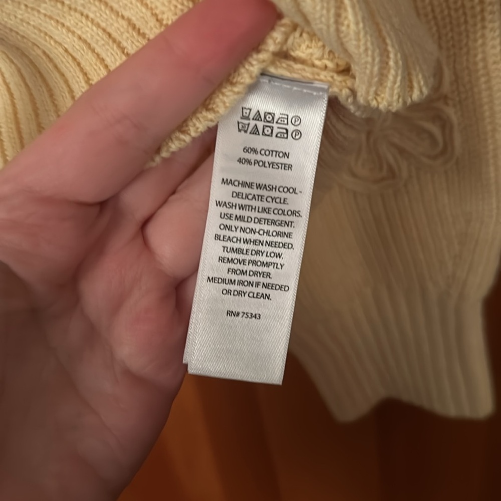 Laura Ashley Knit Flower Sweater - Picture 5 of 5